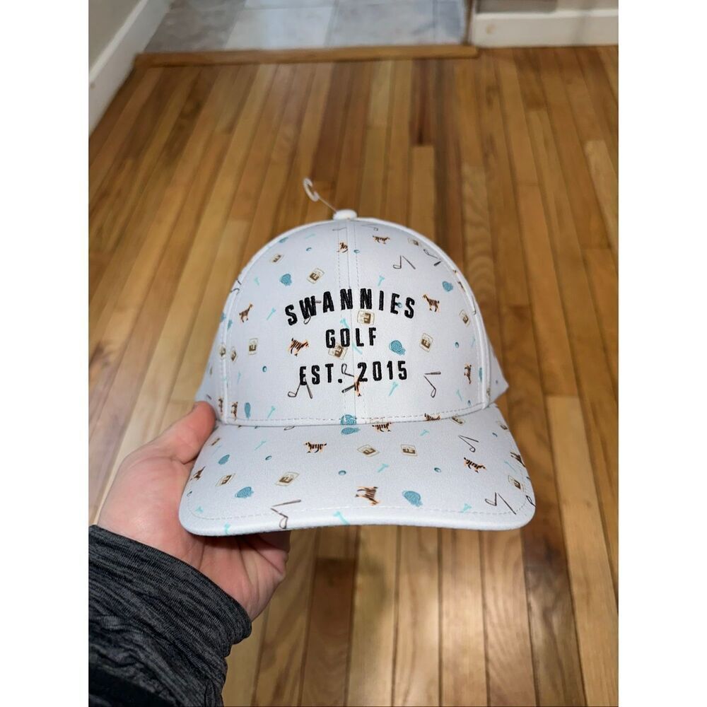 NWT Swannies Golf Pierce Golf Hat Snapback Mid Crown 6 Panel